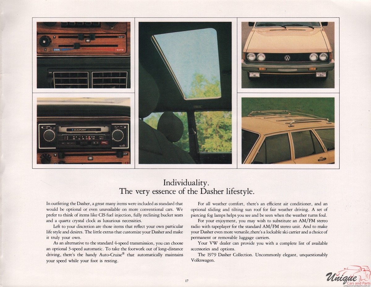 1979 VW Dasher Brochure Page 20